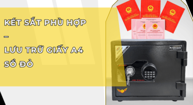 Két sắt phù hợp để lưu trữ giấy tờ A4 và sổ đỏ