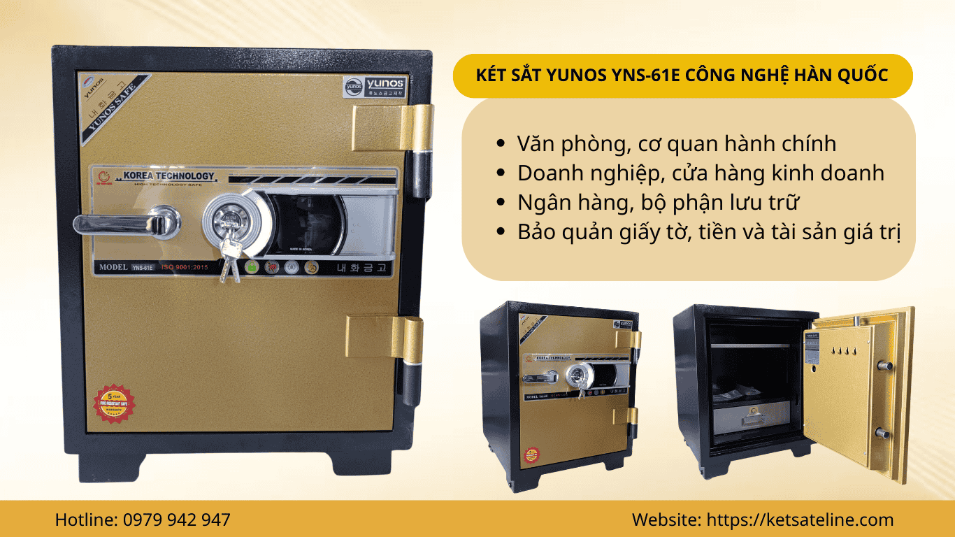 Két Sắt Yunos YNS-61E Công Nghệ Hàn Quốc