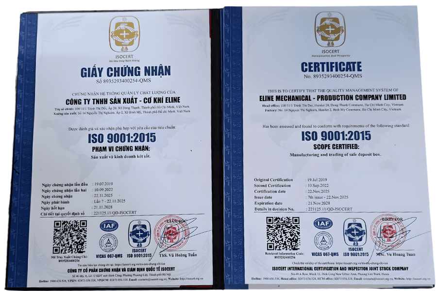 ELINE - Đối Tác Toàn Cầu Tin Cậy Cho Giải Pháp Két Sắt An Toàn