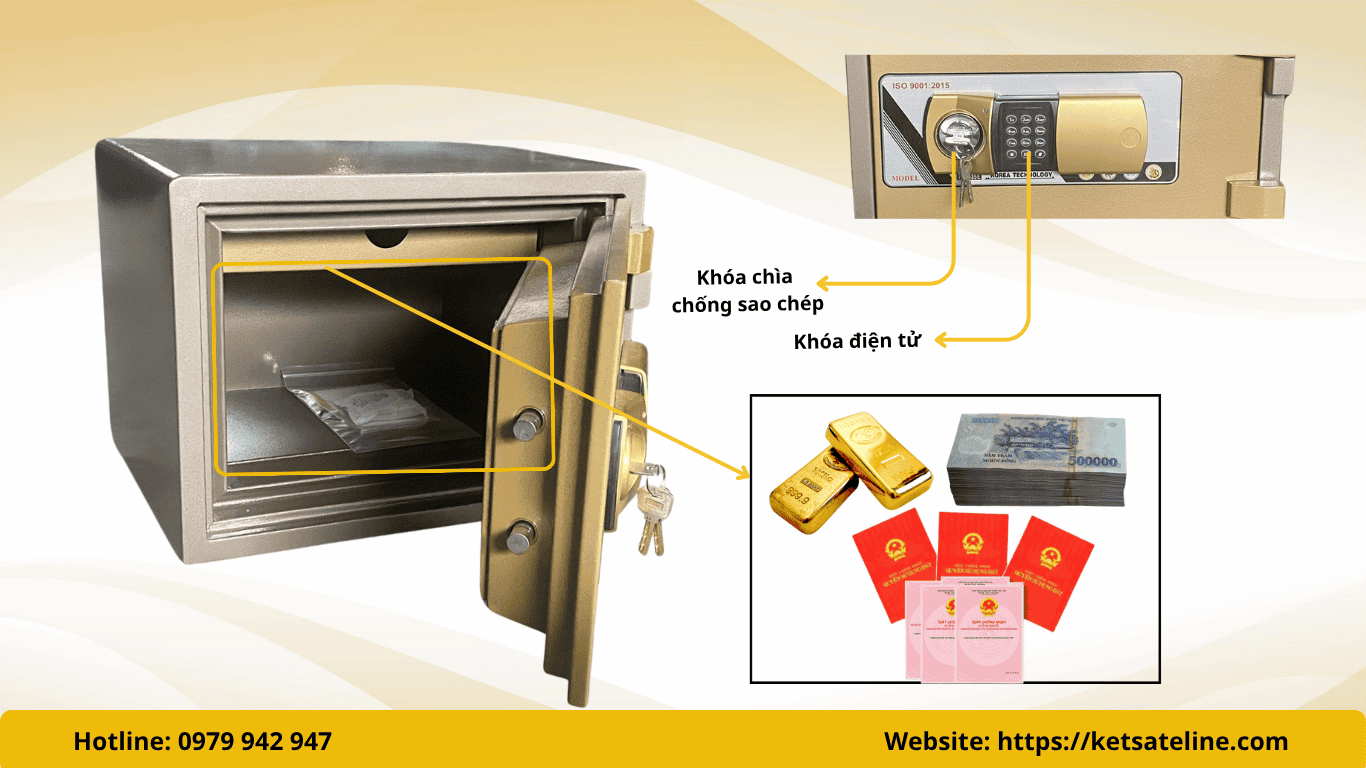 Két sắt Hoshang HS-35E (khóa điện tử)