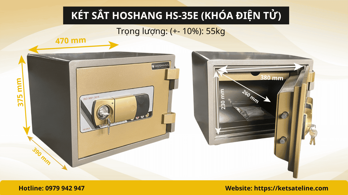 Két sắt Hoshang HS-35E (khóa điện tử)