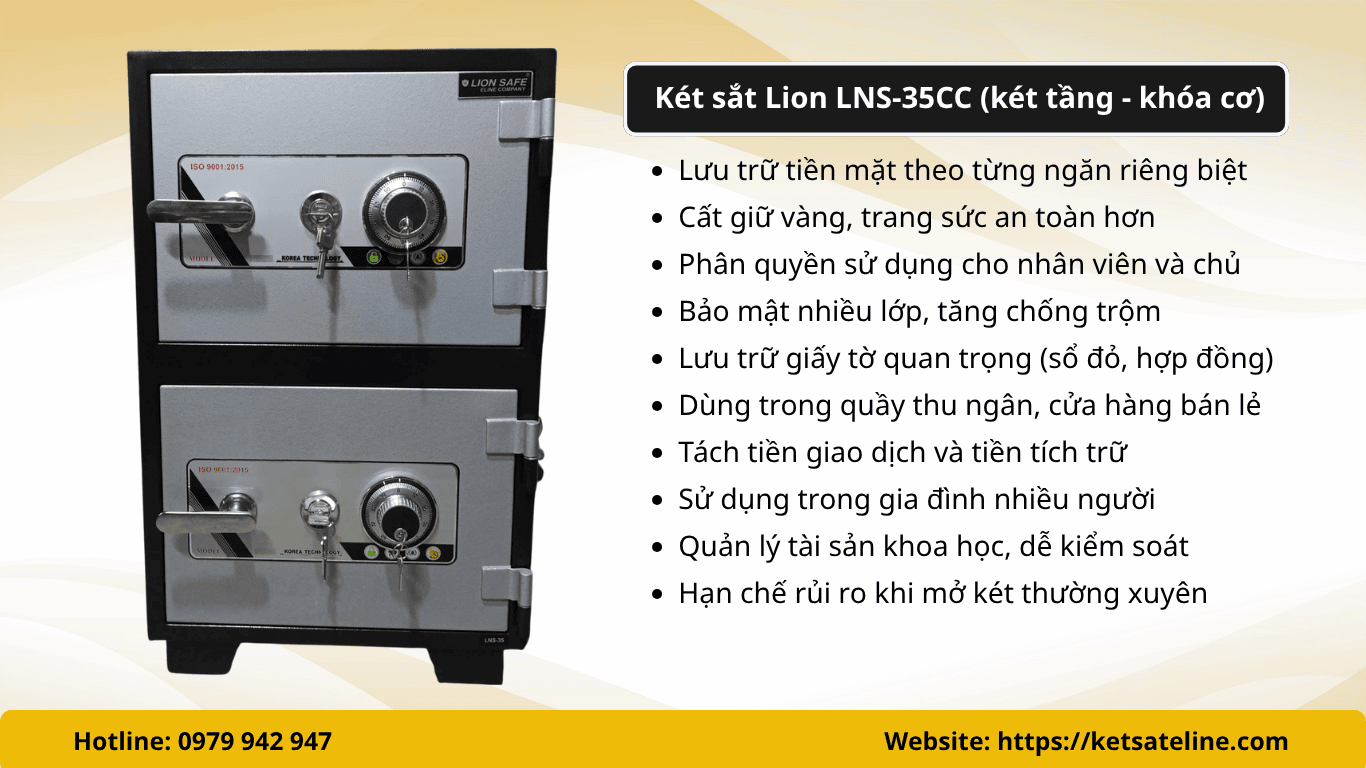 Két sắt Lion LNS-35CC