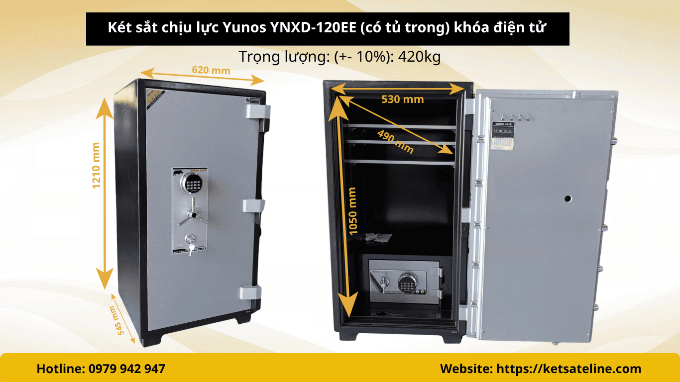 Két Sắt Chịu Lực Yunos YNX-61C (Khóa Cơ)