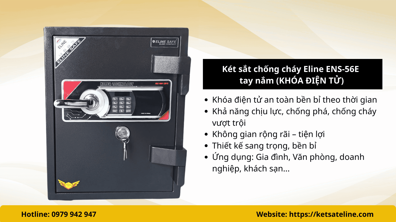 Két sắt chống cháy Eline ENS-56E (Khóa điện tử)