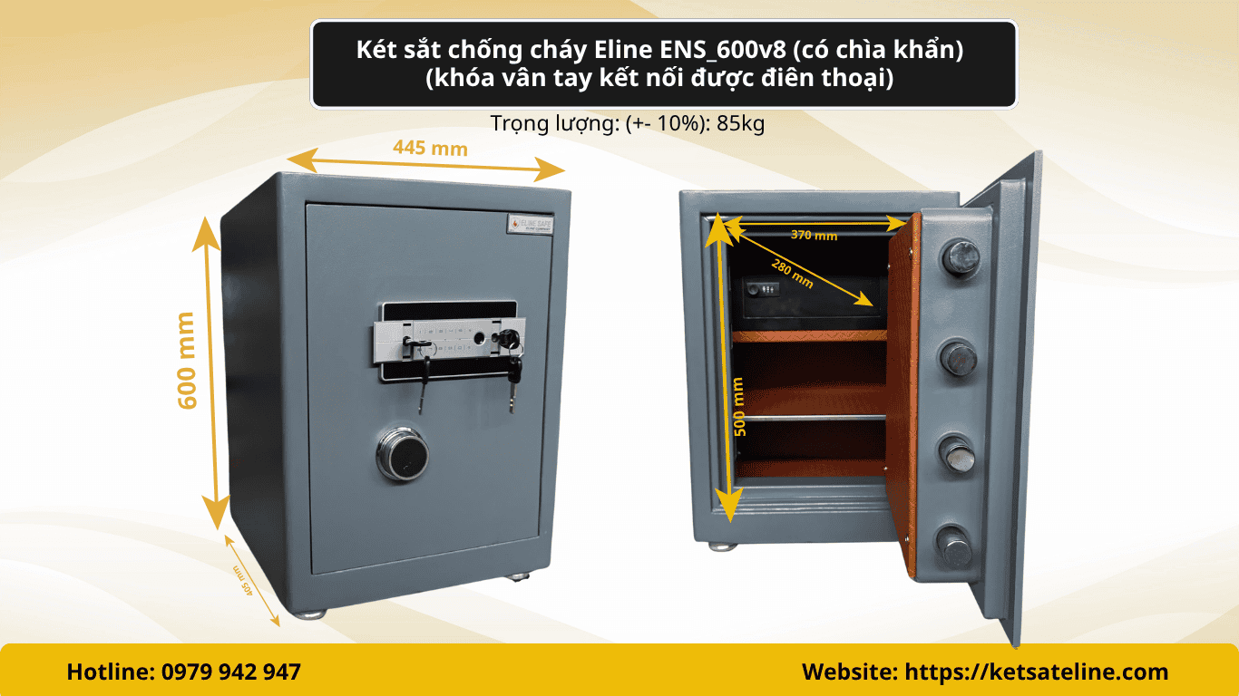 Két sắt chống cháy Eline ENS-600V8
