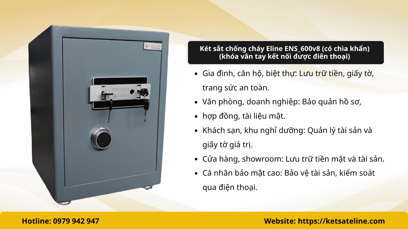Két sắt chống cháy Eline ENS-600V8