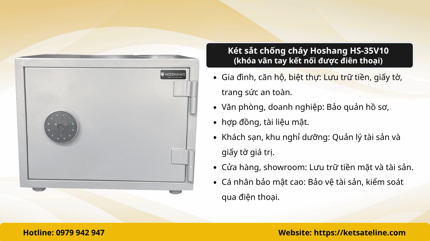 KÉT SẮT CHỐNG CHÁY HOSHANG HS-35V10