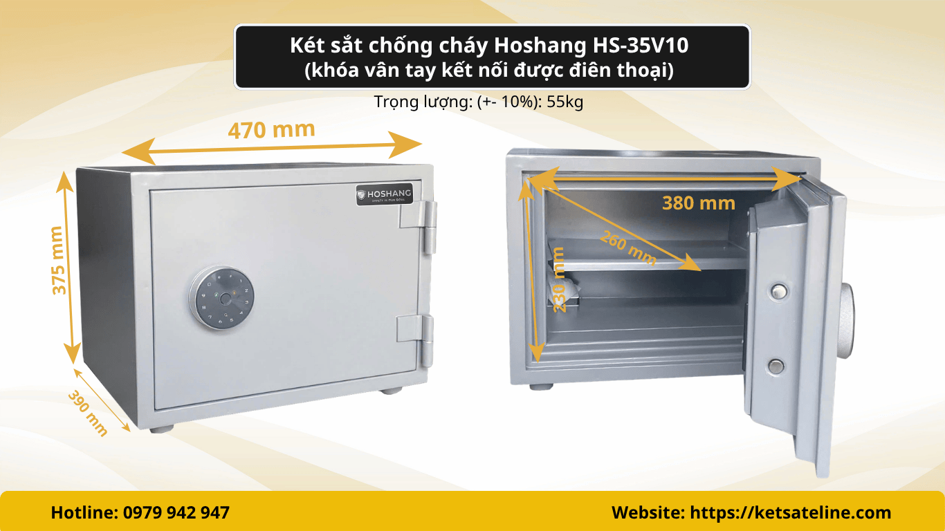 KÉT SẮT CHỐNG CHÁY HOSHANG HS-35V10