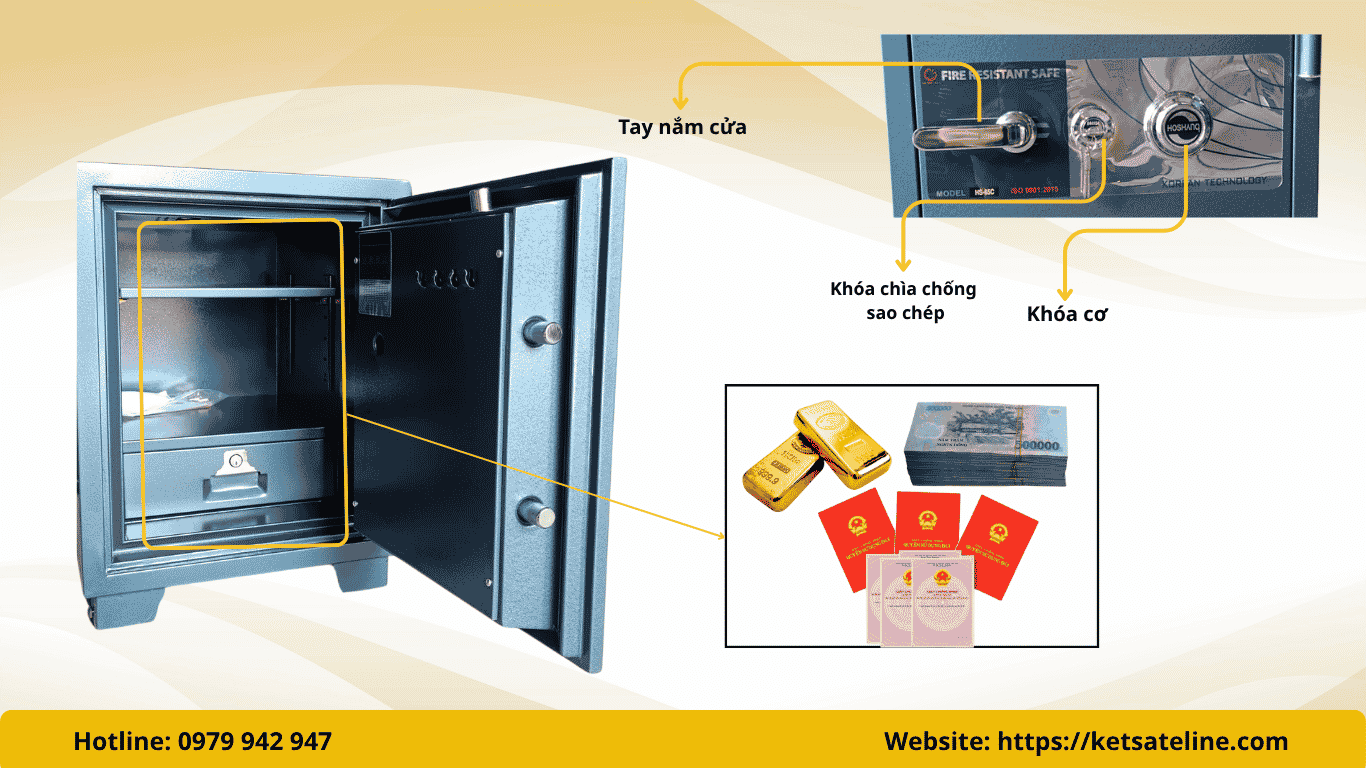 Két sắt chống cháy Hoshang HS-65C
