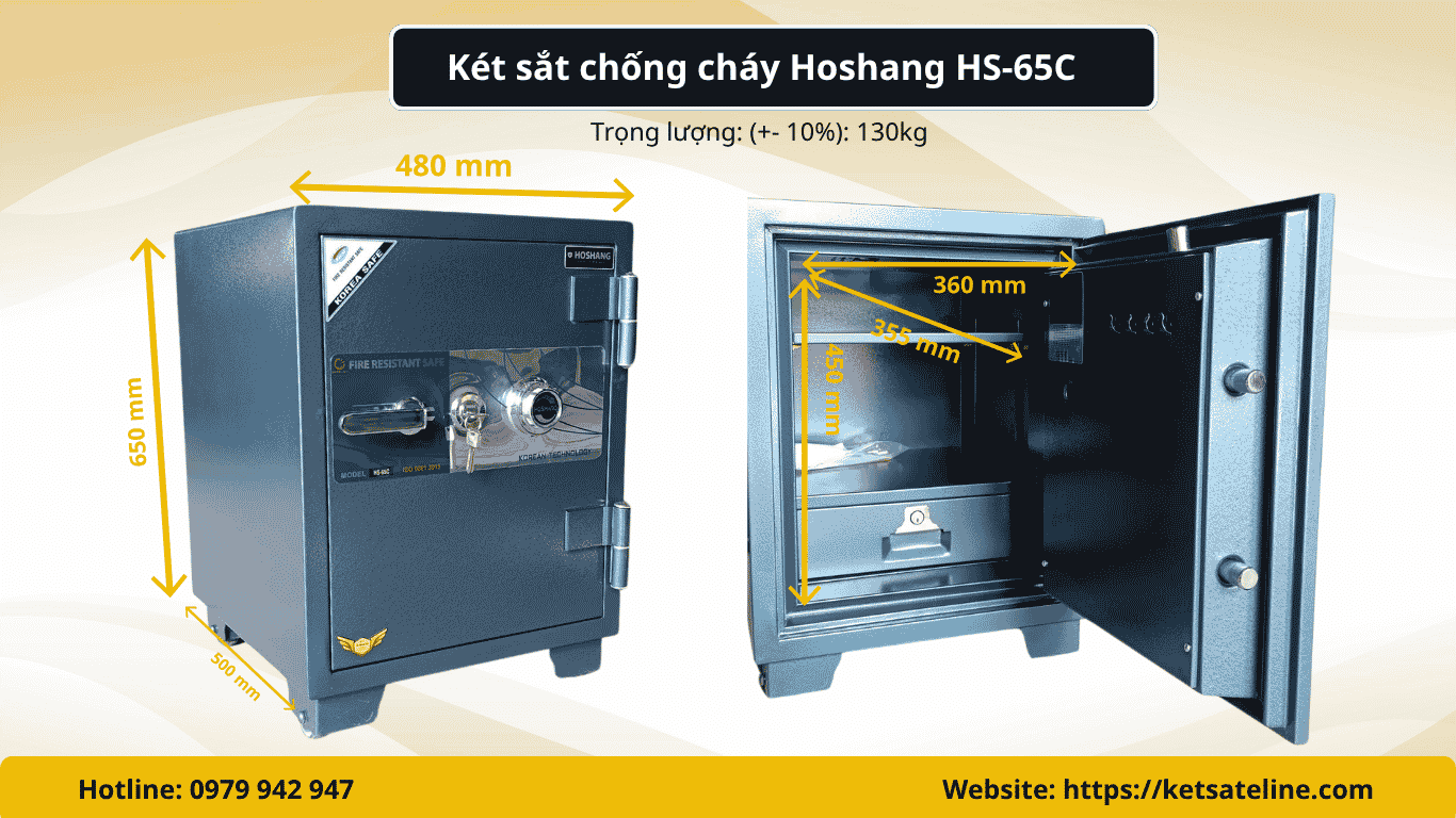 Két sắt chống cháy Hoshang HS-65C