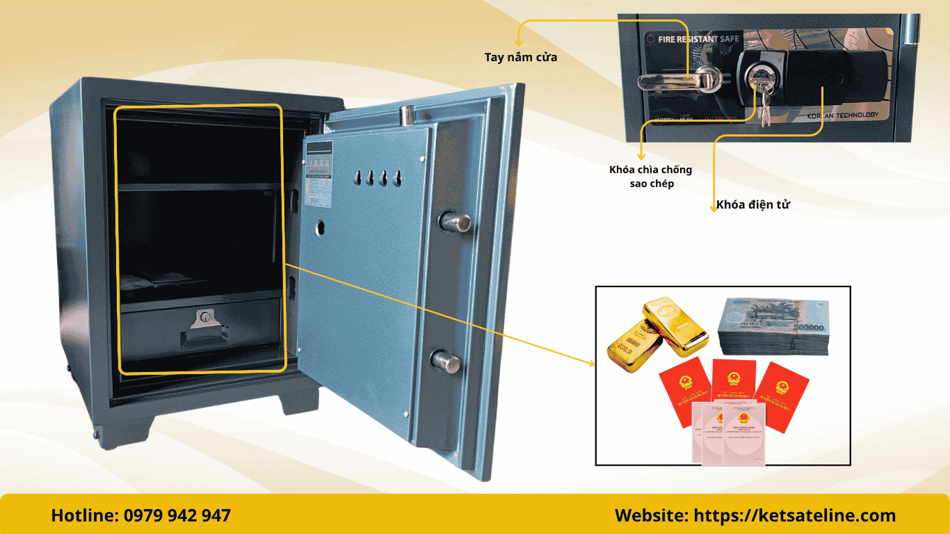 Két sắt chống cháy Hoshang HS-65E