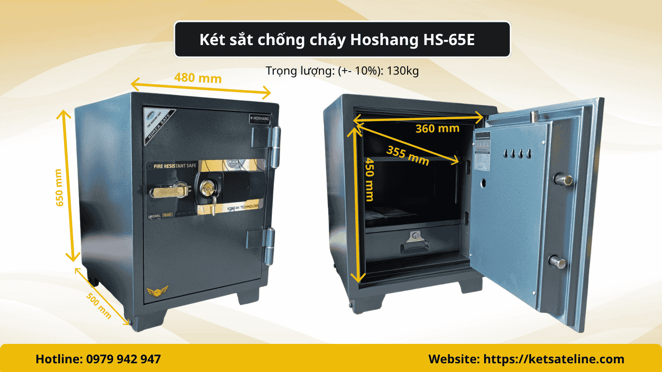 Két sắt chống cháy Hoshang HS-65E