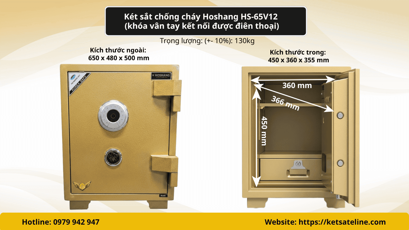 Két sắt chống cháy Hoshang HS-65V12