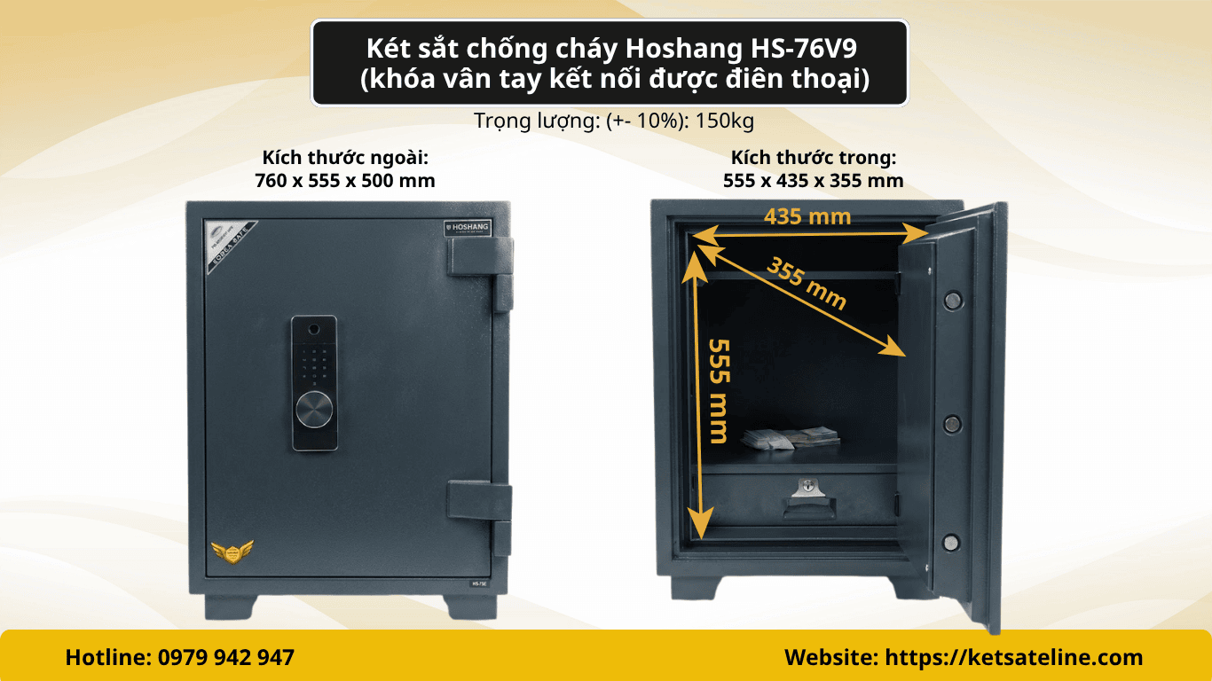 Két sắt chống cháy Hoshang HS-76V9
