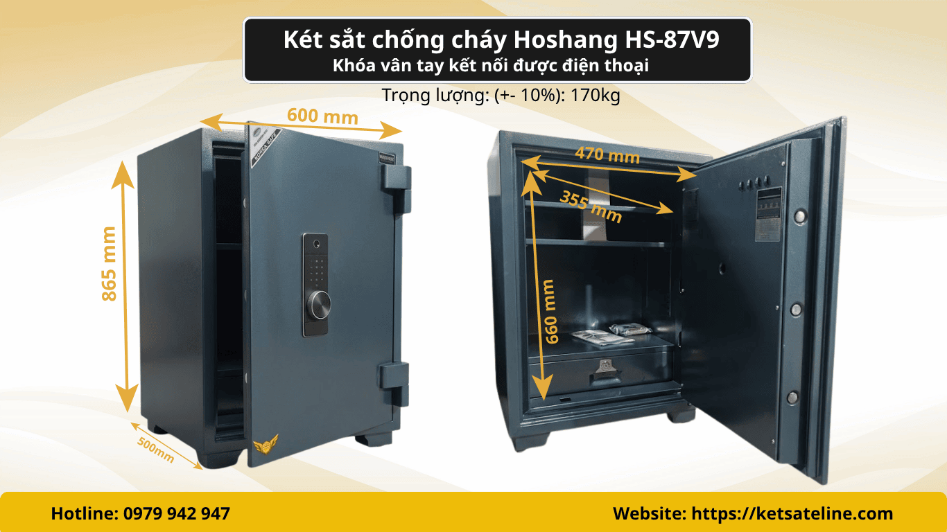Két sắt chống cháy Hoshang HS-87V9