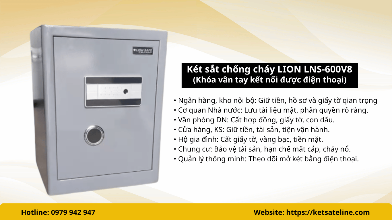 Két sắt chống cháy LION LNS-600V8