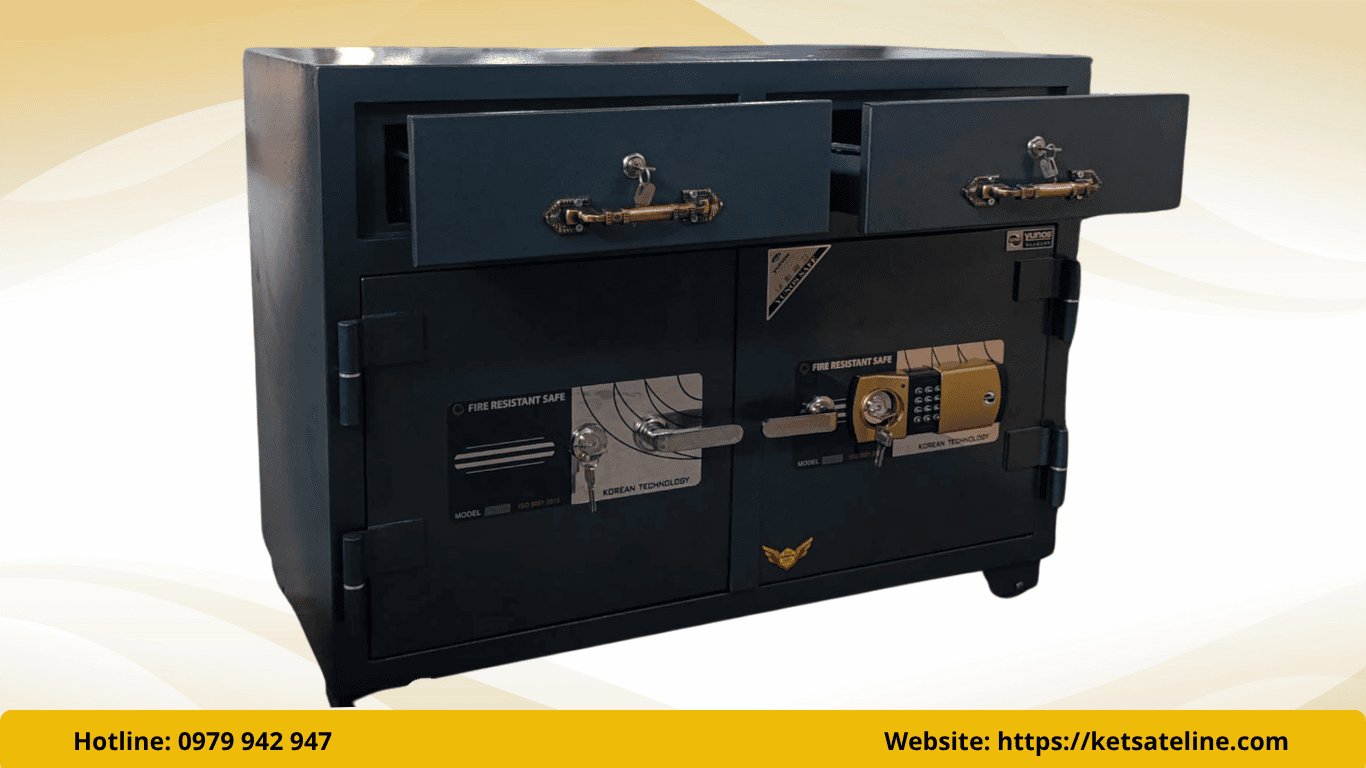 Két sắt chống cháy Yunos 2 cửa