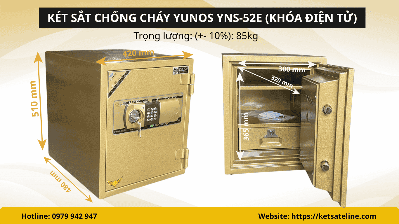 Két sắt chống cháy Yunos YNS-52E 