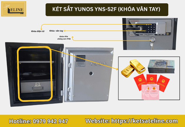 két sắt khóa vân tay hay khóa cơ