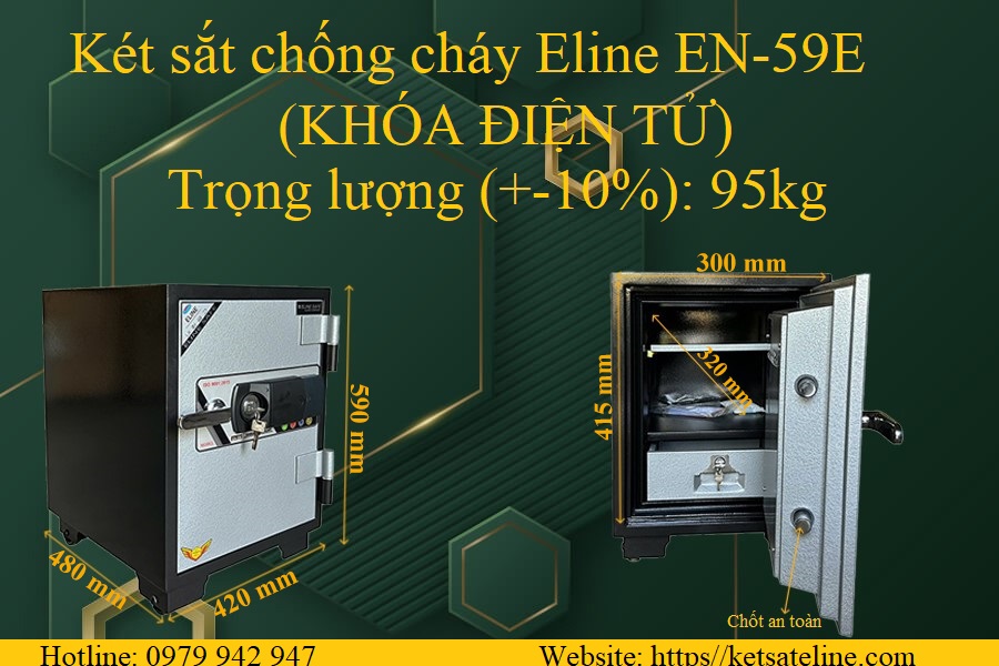KÉT SẮT CHỐNG CHÁY ELINE EN-59E (KHÓA ĐIỆN TỬ)
