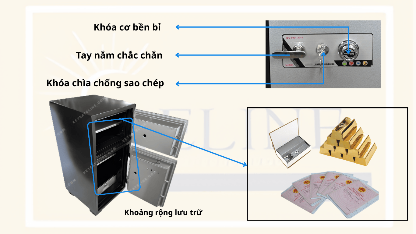 KÉT TẦNG MONEY MNS-35+69CC (KHÓA CƠ)