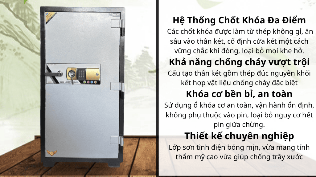 Két sắt chống cháy MONEY MNS-120E ( KHÓA ĐIỆN TỬ)