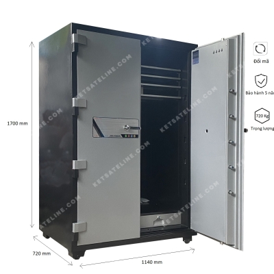 KÉT SẮT CHỐNG CHÁY MONEY KHÓA CƠ MNS-170DC