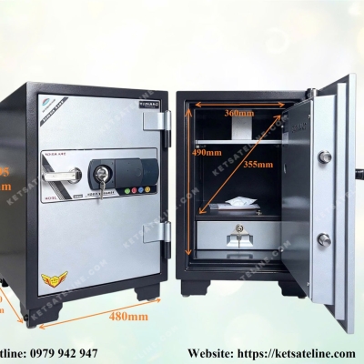 Két sắt chống cháy HOSHANG HS-69E (KHÓA ĐIỆN TỬ)