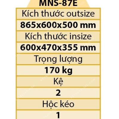 KÉT SẮT MONEY KHÓA ĐIỆN TỬ MNS-87E