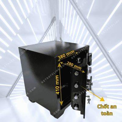 KÉT SẮT CAO CẤP CHỊU LỰC ELINE ENX-61C (KHÓA CƠ SƠN MÀI)