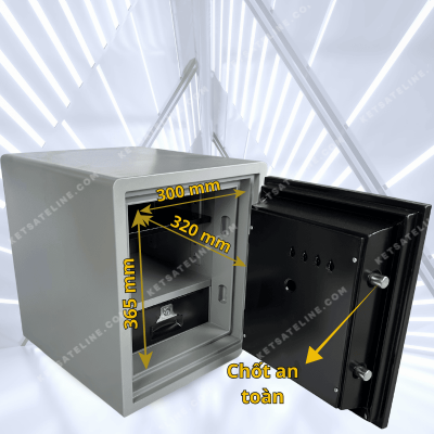 Két sắt chống cháy LION LNS-52E  ( KHÓA ĐIỆN TỬ)