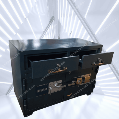 Két sắt chống cháy Yunos 2 cửa (Khóa điện tử)