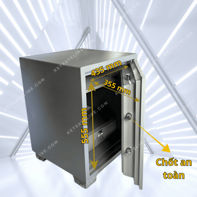 Két sắt chống cháy YUNOS YNS-76V12  ( KHÓA CẢM BIẾN KẾT NỐI ĐT)