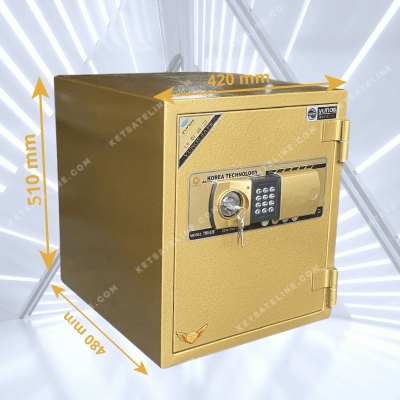 Két sắt chống cháy Yunos YNS-52E (khóa điện tử) màu vàng