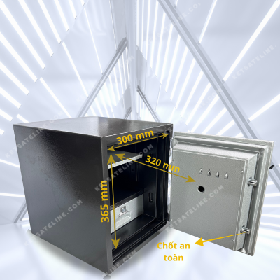 Két sắt chống cháy MONEY MNS-52C  ( KHÓA CƠ)